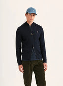 MERINO CABEL ZIP CARDIGAN