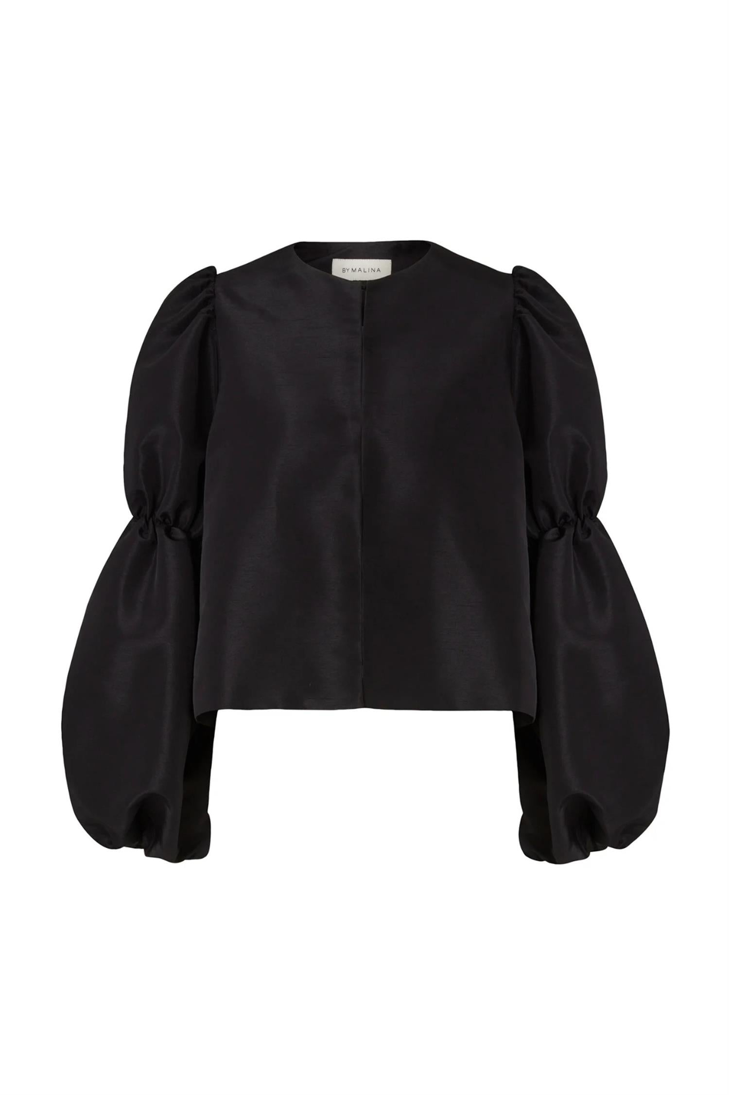 Zoey double pouf sleeve blouse