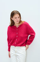 VITOW CARDIGAN MAGENTA CHINE