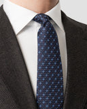 FLORAL MEDALLION WOVEN SILK TIE