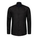 Black Linen shirt, slim soft