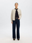 SLFLULU LS KNIT SHORT CARDIGAN