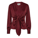 BLAIR BLOUSE SEMI RICH MERLOT