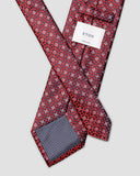 FLORAL MEDALLION WOVEN SILK TIE