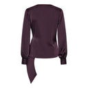 INES BLOUSE SEMI RICH PLUM