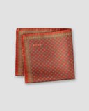 GEOMETRIC SILK TWILL POCKET SQAURE