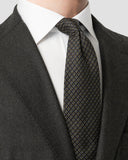 GEOMETRIC WOVEN SILK TIE