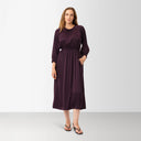 RACHEL DRESS SEMI RICH PLUM