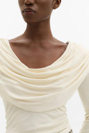 SIGNE COWL NECK JERSEY TOP