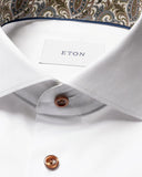 PAISLEY EFFECT SIGNATURE TWILL SHIRT SLIM
