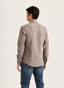 FLANNEL HERRINGBONE  SHIRT-SLIM
