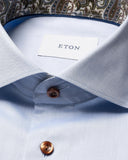 PAISLEY EFFECT SIGNATURE TWILL SHIRT SLIM