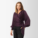 INES BLOUSE SEMI RICH PLUM