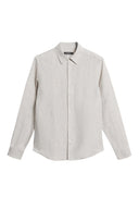 Slim LS linen melange shirt