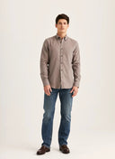 FLANNEL HERRINGBONE  SHIRT-SLIM
