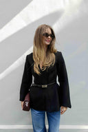 NINNI CUT OUT SHOULDER HOURGLASS TOP