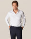 Slim Fit White Medallion Signature Twill