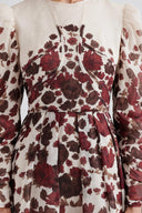 Leoni silk blend midi dress