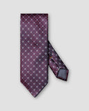 FLORAL MEDALLION WOVEN SILK TIE