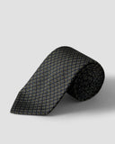 GEOMETRIC WOVEN SILK TIE