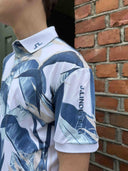 Tour tech print polo