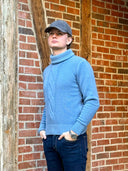 Garment dyed Re-Wool turtleneck