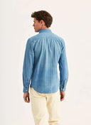 INDIGO HERRINGBONE SLIM FIT