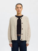 SLFLULU LS KNIT SHORT CARDIGAN