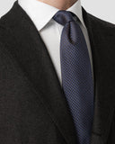 MICRO GEOMETRIC WOVEN SILK TIE