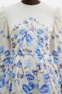 Leoni silk blend mini dress