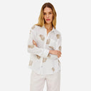 CHARLI SHIRT TAUPE SEASHELLS