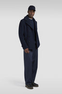 Wool cashmere peacoat with shark tag