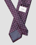 FLORAL MEDALLION WOVEN SILK TIE