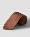 GEOMETRIC WOVEN SILK TIE