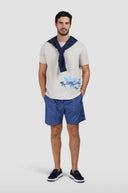 Printed shark cotton jersey t-shirt