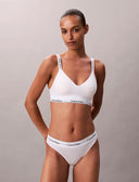 LIGHTLY LINED BRALETTE HVIT