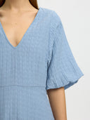 SLFMADDIE SS CLOSED BACK MIDI DRESS