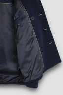 Wool cashmere peacoat with shark tag