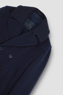 Wool cashmere peacoat with shark tag