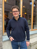 Shark tag Soft Cool touch wool half zip