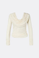 SIGNE COWL NECK JERSEY TOP