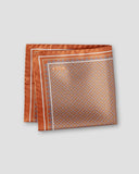 GEOMETRIC SILK TWILL POCKET SQAURE