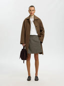 SLWREEDA WOOL BLEND SKIRT
