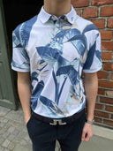Tour tech print polo