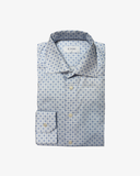 Geometric signature twill shirt slim