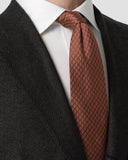 GEOMETRIC WOVEN SILK TIE