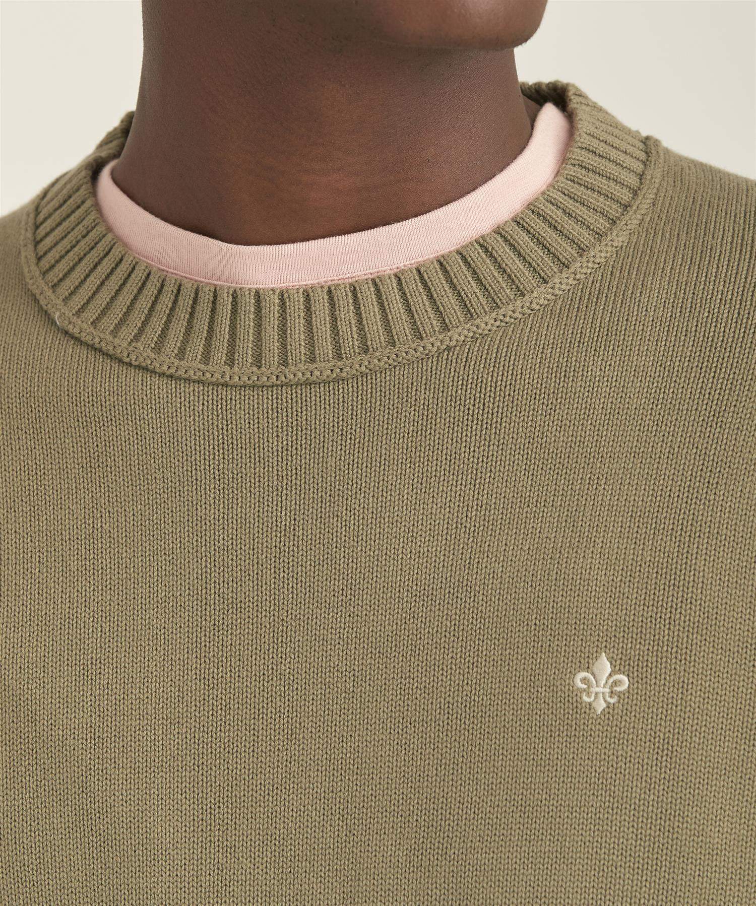 Corby O-neck Oliven-Morris Stockholm-2102,5661181-ProductId,76 Olive-Product.Variant,901107-Product.Number,gensere,Herre,morris-stockholm,Oliven,Rund hals