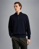 Wool full zip sweater