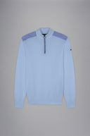 Fresco cotton half zip