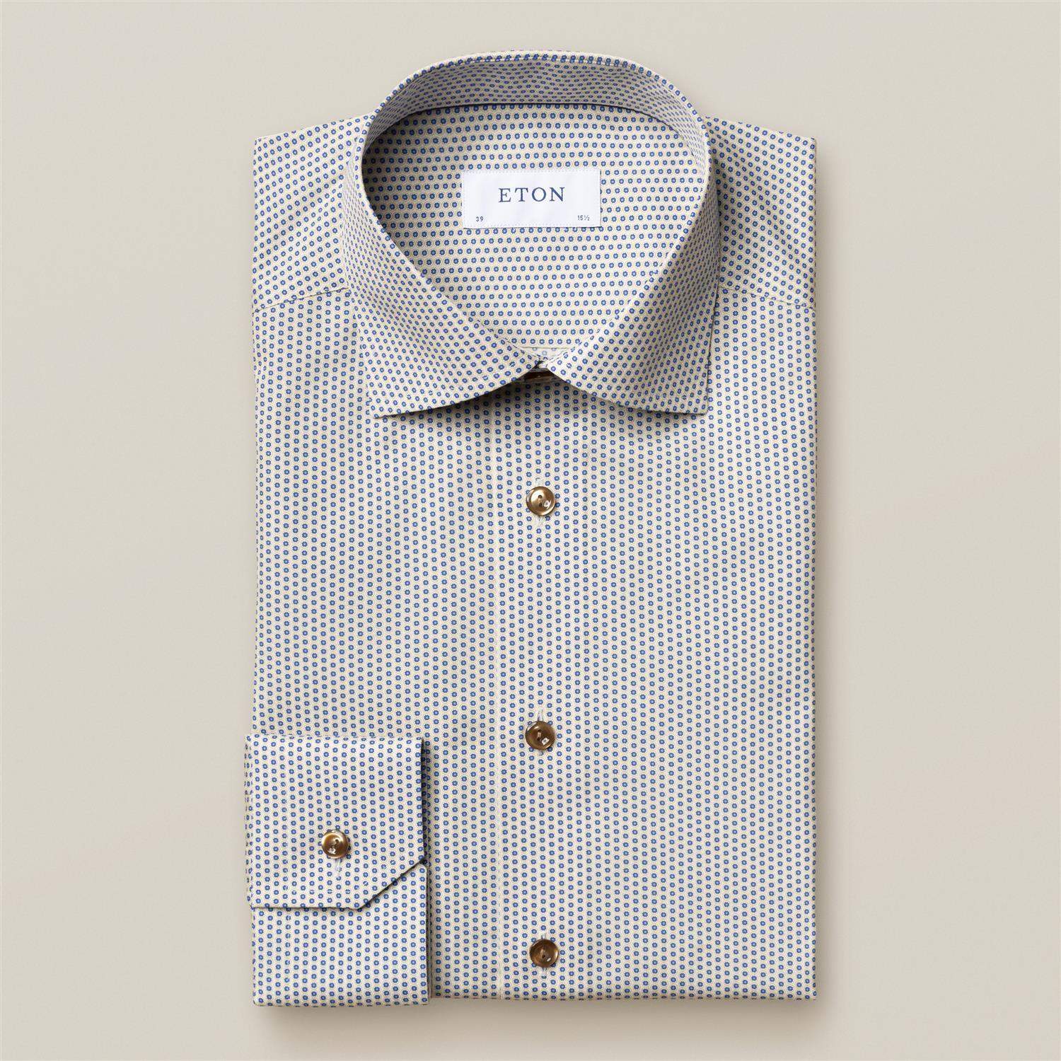 Slim Fit Skjorte Beige-Eton-100002026-Product.Number,2102,43 Beige-Product.Variant,5661212-ProductId,Beige,eton,Herre,Penskjorter
